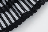 Violet Punk Ribbon Skirt