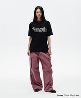 mah カットオフアップリケTシャツ