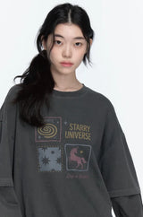 26FW★ Uni Star Layered Pigment Long Sleeve