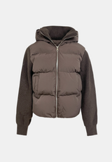 Rion Mixed Knit Puffer Jacket