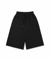 バルーン バギー バミューダ スウェットパンツ - ブラック
