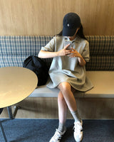 [BELLIDE MADE] ルーズフィット, フレア PK ドレス