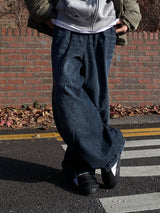 Dart Cappy Damage Denim Balloon Pants