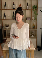 #Ribbon Strap Layered Tiered Cardigan (3color)