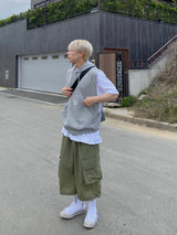 Hooded Sweat Vest 3C