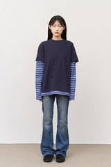 May Striped Layered Top