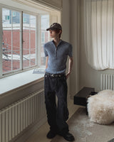 Lucas D-Ring Unbalance Cargo Denim Pants