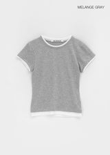 [MADE] トゥロンレイヤード半袖Tシャツ