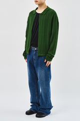 Leaves Knitted Zip Up (3color)