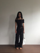 Peep Wide Cargo Pants (3color)