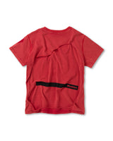 イリュージョン レッド ディストレスト Tシャツ