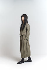 Layered Blouse / Khaki Brown