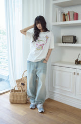 26SS★ Candle Heart Short Sleeve Tee