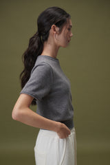 Camel round half knit (Grey)