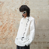 RELABEL 24SS ‘Butterfly Flight’ ダイナミックテーマプリントホワイト長袖シャツ