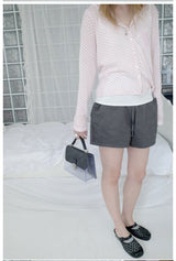 sheer rib button cardigan (2c)