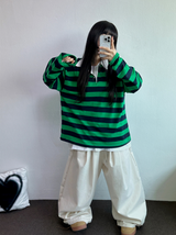 4000SOLD DENIM PINTUCK PANTS