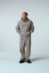 Side surfboard damage washing sweat pants (ash grey)