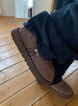 [Unisex] キルケットバンディングリベットブラッシュドトレーニングパンツ