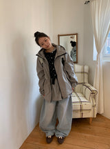 ヒプスタッドデニムワイドパンツ