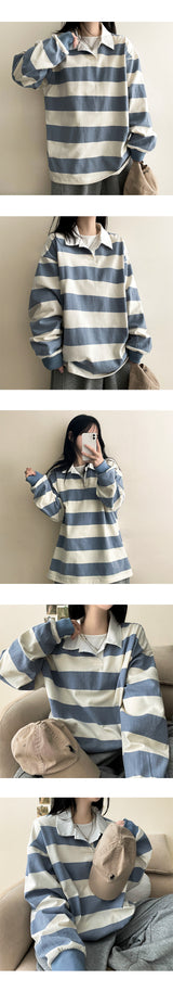 Pennon Boxy Danjara Collar Sweatshirt