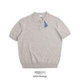LMN ロイヤルクールリネン3ボタン半袖ニットウェア(11 colors)