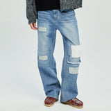 15 patchwork & distressed denim pants