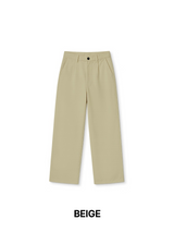 LO Vien Pintuck Half-Banding Semi Wide Pants (4C)