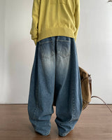 Ocean Curved Denim Pants