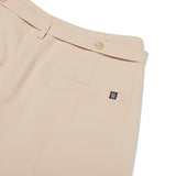 COLLECTION BELT POINT TWO TUCK PANTS [BEIGE]