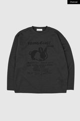 Club rabbit printed knit