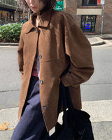 [ORIGINAL] Wound Suede Middle Jacket