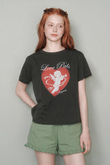 Calling Love T-shirt [Charcoal]