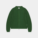 Leaves Knitted Zip Up (3color)