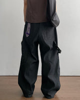 Bandana Tie Denim Pants
