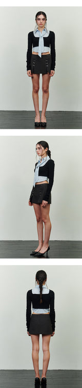 EVELYN SHIRT TOP black