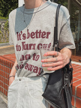 バタープリントショートスリーブTシャツ