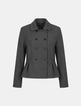 Luna Peplum Double Coat