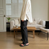 ASCLO Non Fade One Tuck Denim Pants (2color)