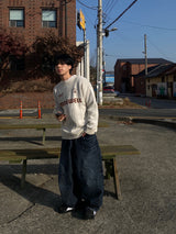 Dart Cappy Damage Denim Balloon Pants
