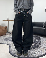 Kael Button Fly Curved Pants