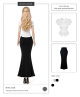 Muse drape mermaid long skirt