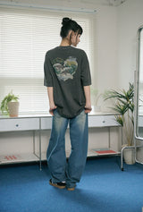 26SS★ ドルフィンハーツピグメント半袖Tシャツ