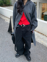 MULTI DETAIL WIDE TROUSER PANTS (3COLOR)