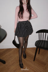 A-line pumpkin pocket mini skirt