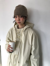 モヘアストライプビーニー (4color)