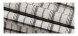 French checkered pocket loose fit long-sleeved shirt