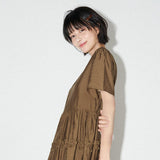 フリルロゴワンピース (Brown)