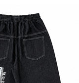 Colden Lettering Banding Wide Denim