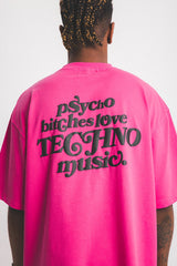 Psycho B*tches パフプリントTシャツ